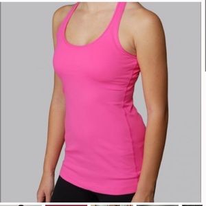 Neon pink lululemon racerback, size 4